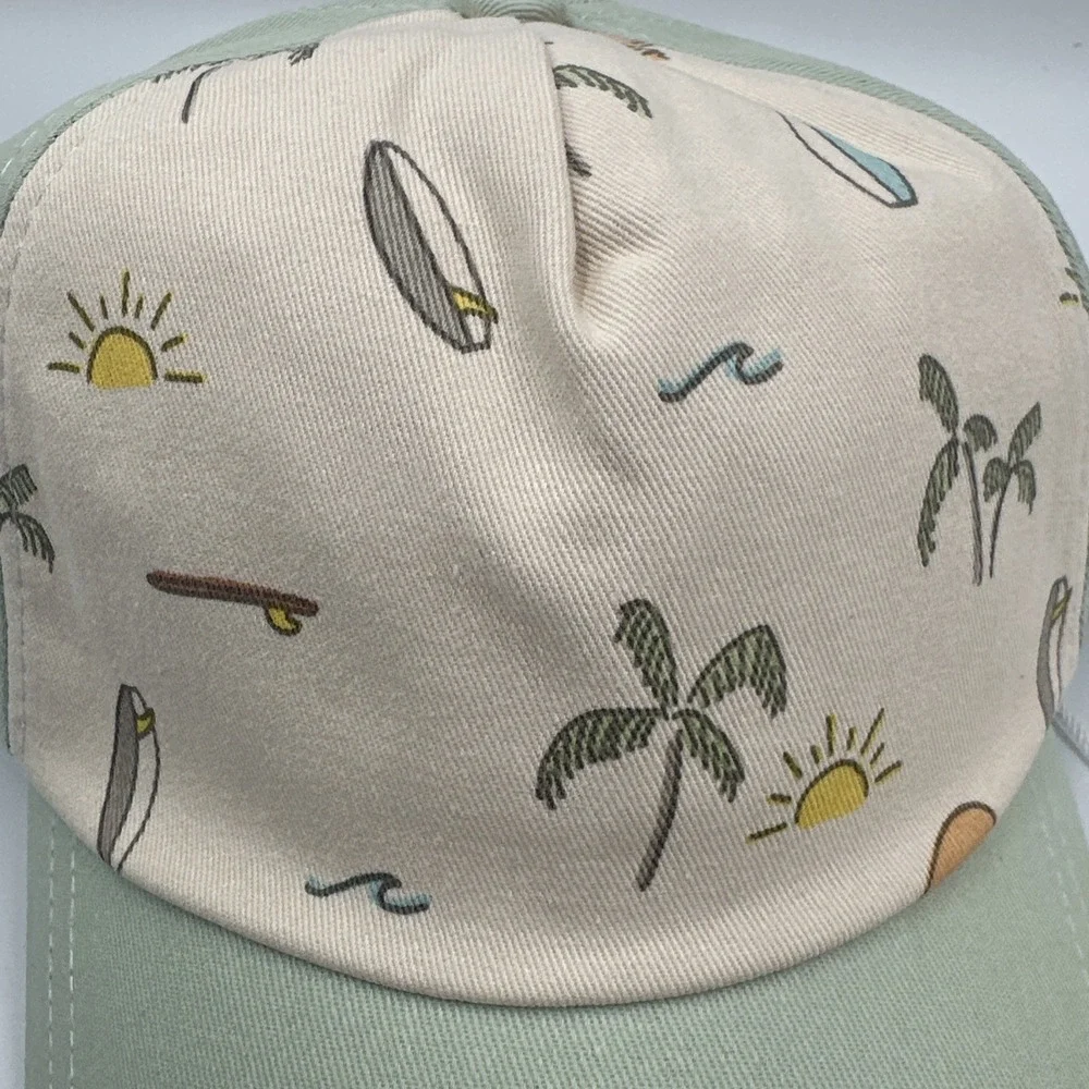 GOUMI Cap Hat StrapBack Adjustable Beach Palm Surf 22-23